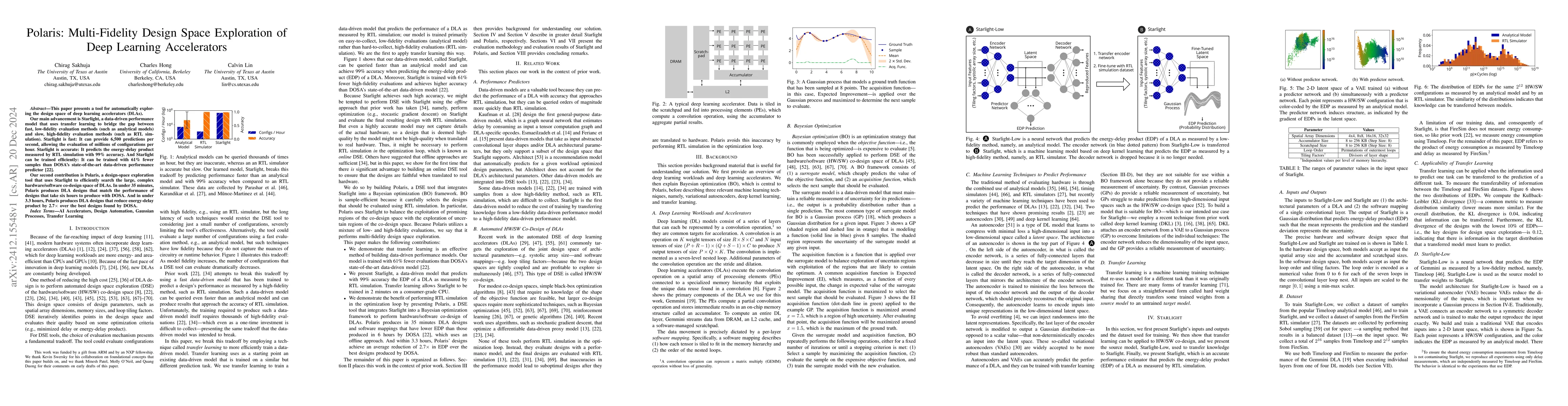 Thumbnail for Polaris: Multi-Fidelity Design Space Exploration of Deep Learning
  Accelerators