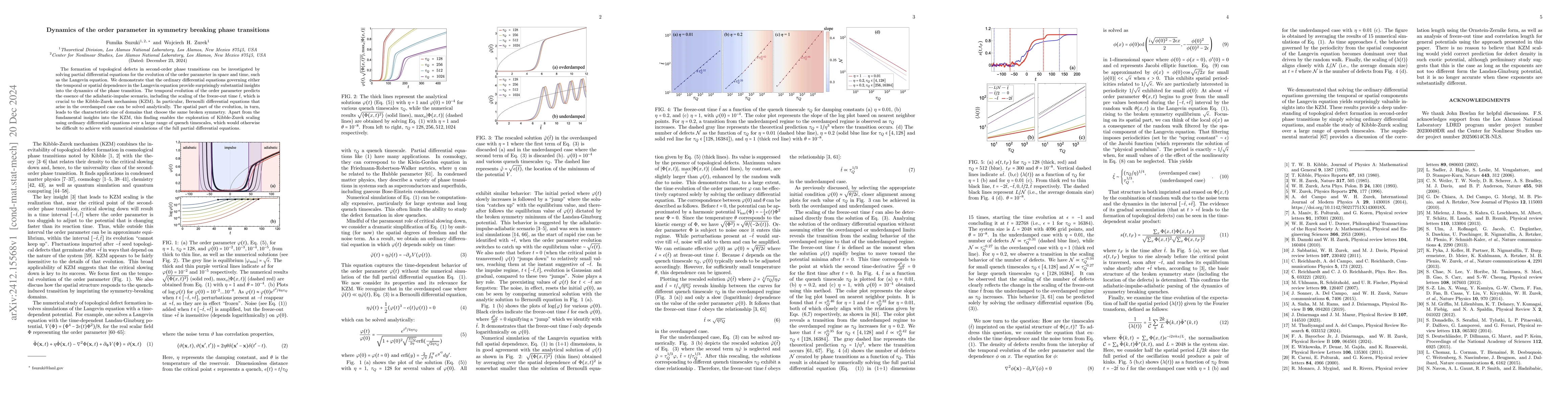 Thumbnail for Dynamics of the order parameter in symmetry breaking phase transitions
