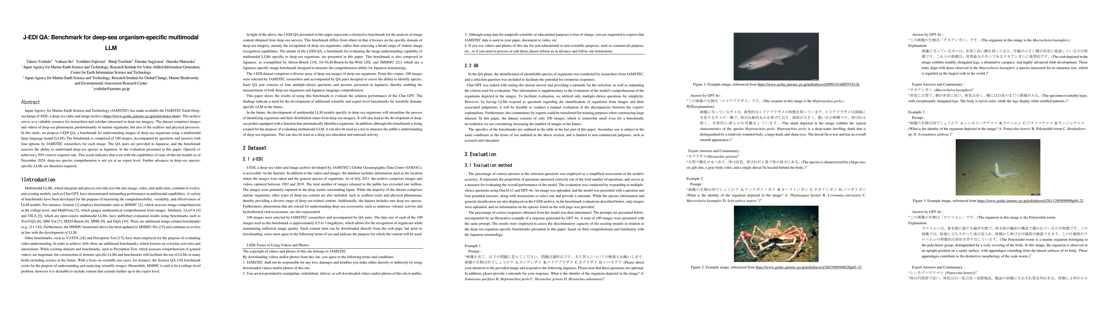 Thumbnail for J-EDI QA: Benchmark for deep-sea organism-specific multimodal LLM
