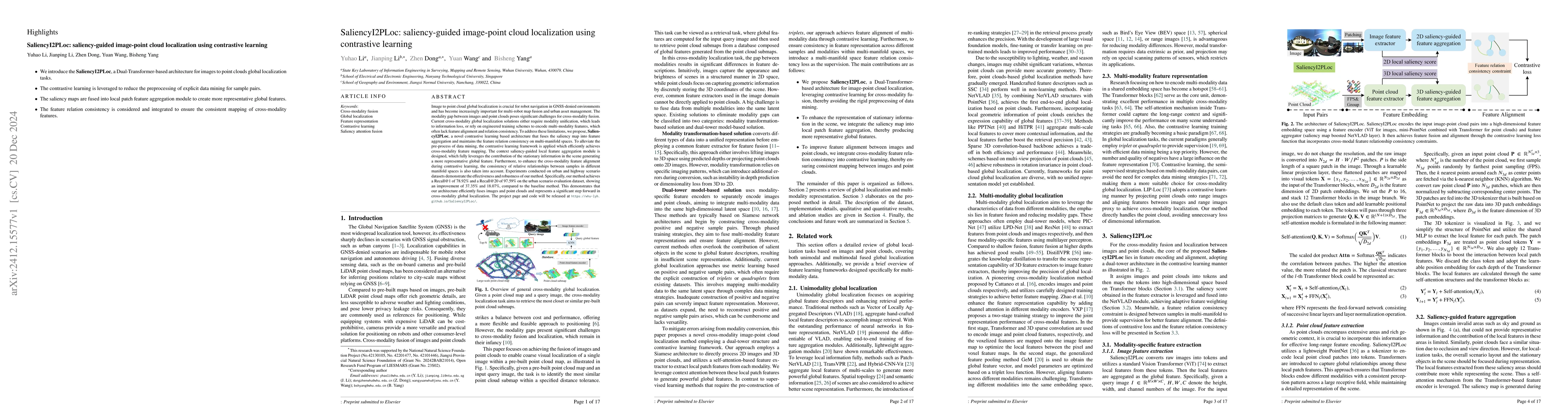 Thumbnail for SaliencyI2PLoc: saliency-guided image-point cloud localization using
  contrastive learning