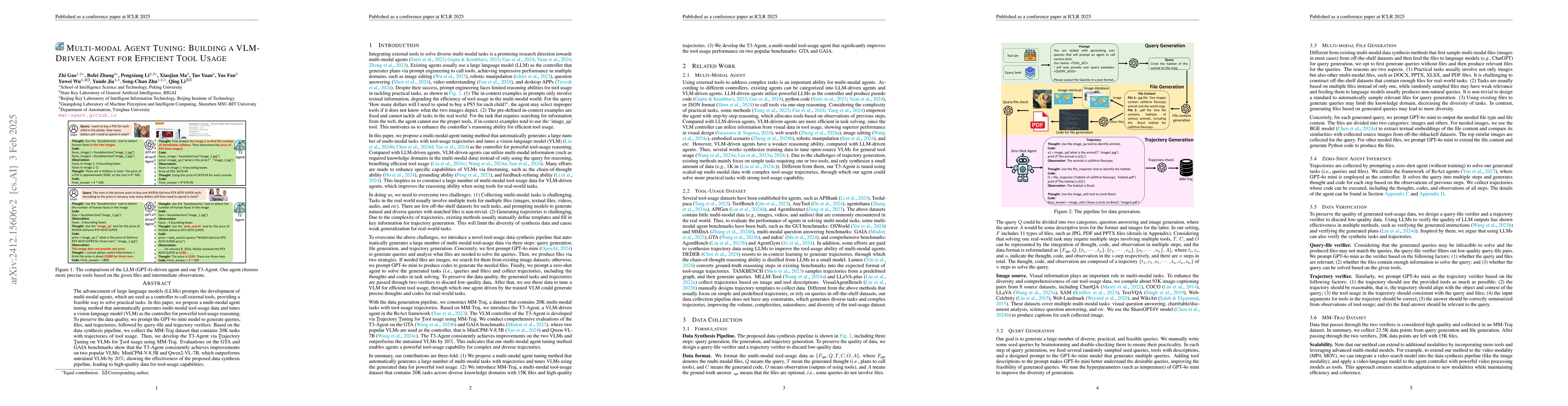 Thumbnail for Multi-modal Agent Tuning: Building a VLM-Driven Agent for Efficient Tool
  Usage