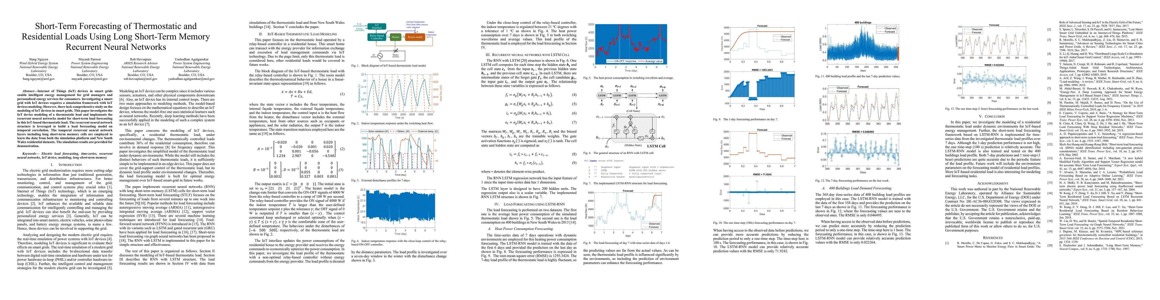 Thumbnail for Short-Term Forecasting of Thermostatic and Residential Loads Using Long
  Short-Term Memory Recurrent Neural Networks