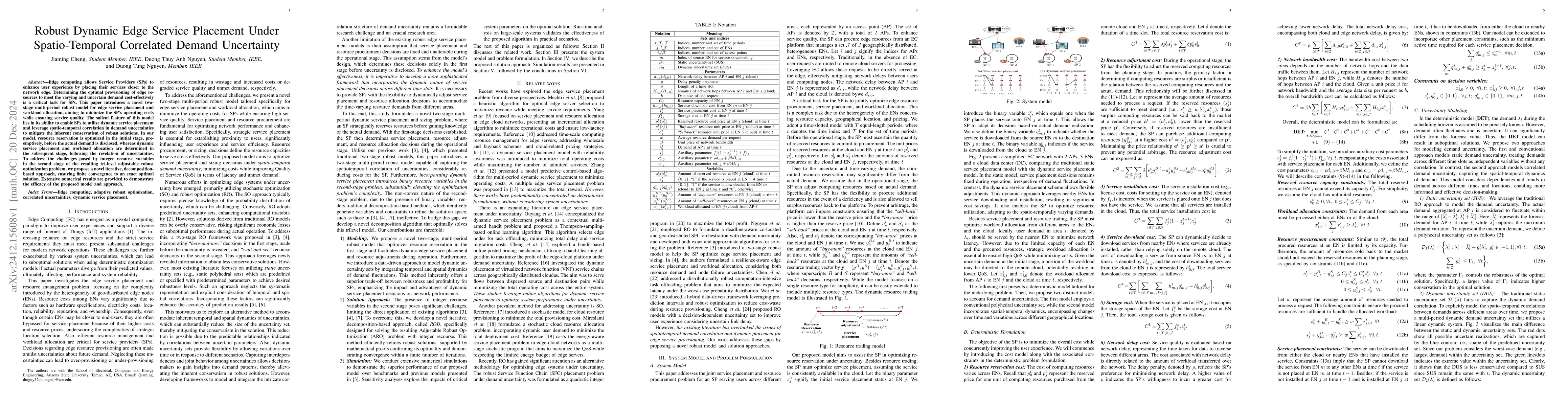 Thumbnail for Robust Dynamic Edge Service Placement Under Spatio-Temporal Correlated
  Demand Uncertainty