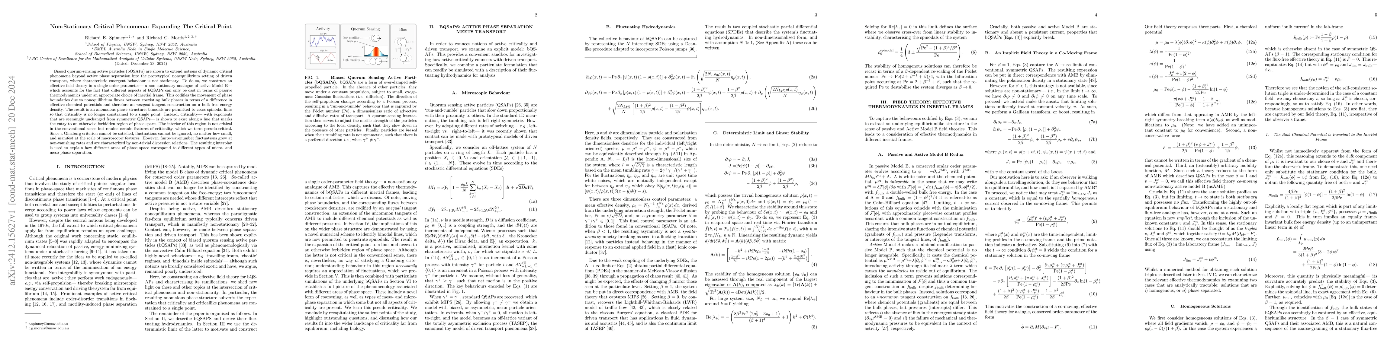 Thumbnail for Non-Stationary Critical Phenomena: Expanding The Critical Point