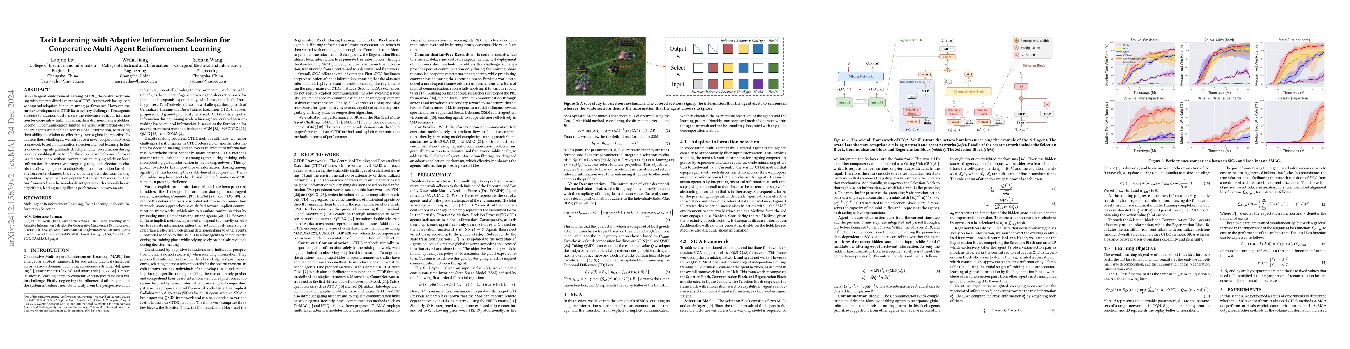 Thumbnail for Tacit Learning with Adaptive Information Selection for Cooperative
  Multi-Agent Reinforcement Learning