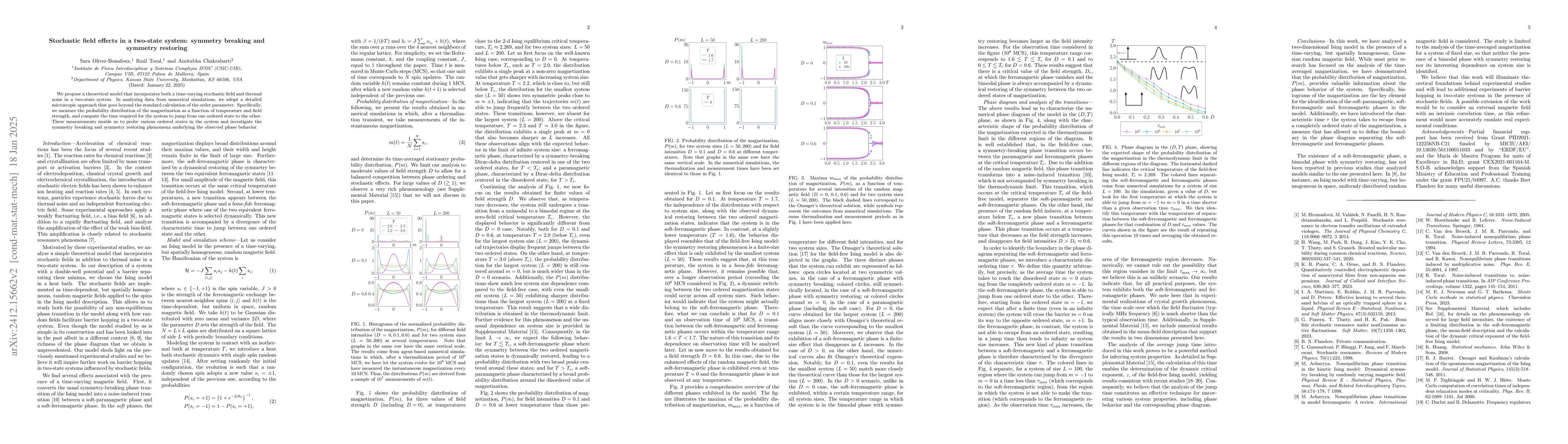 Thumbnail for Stochastic field effects in a two-state system: symmetry breaking and
  symmetry restoring