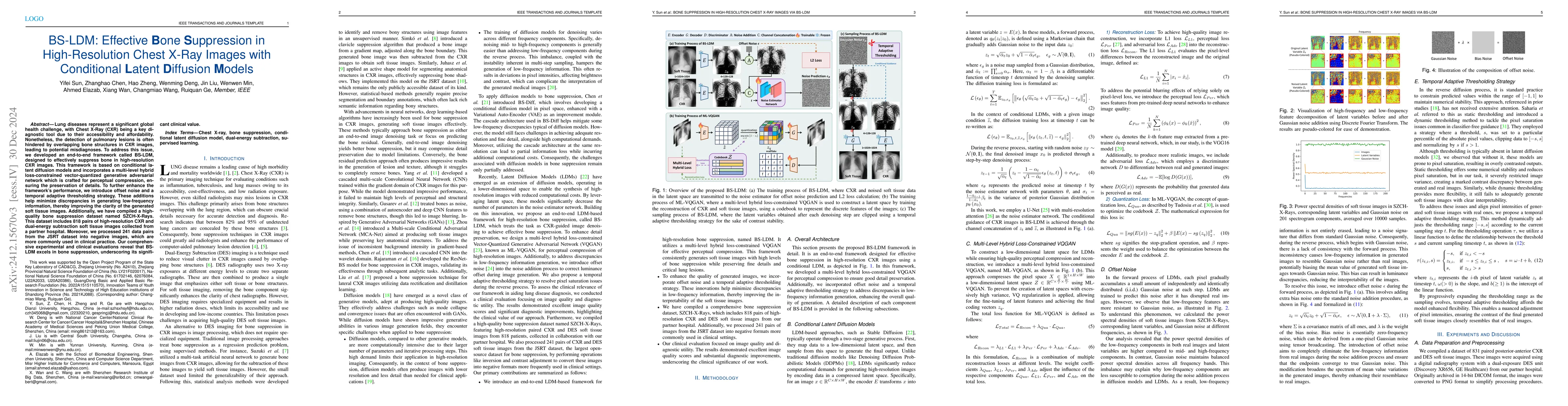 Thumbnail for BS-LDM: Effective Bone Suppression in High-Resolution Chest X-Ray Images
  with Conditional Latent Diffusion Models