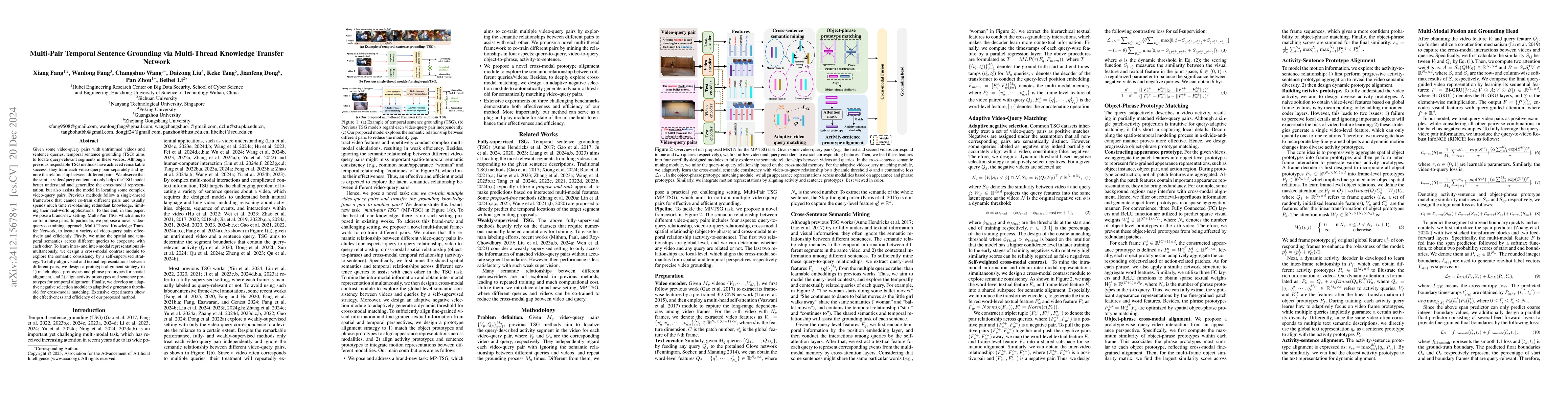 Thumbnail for Multi-Pair Temporal Sentence Grounding via Multi-Thread Knowledge
  Transfer Network