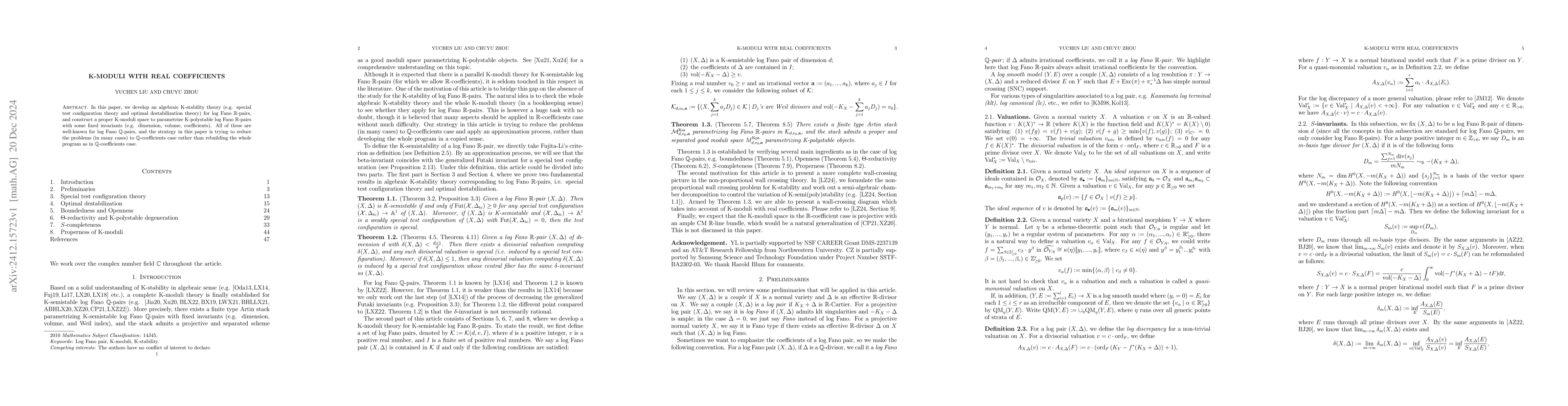 Thumbnail for K-moduli with real coefficients