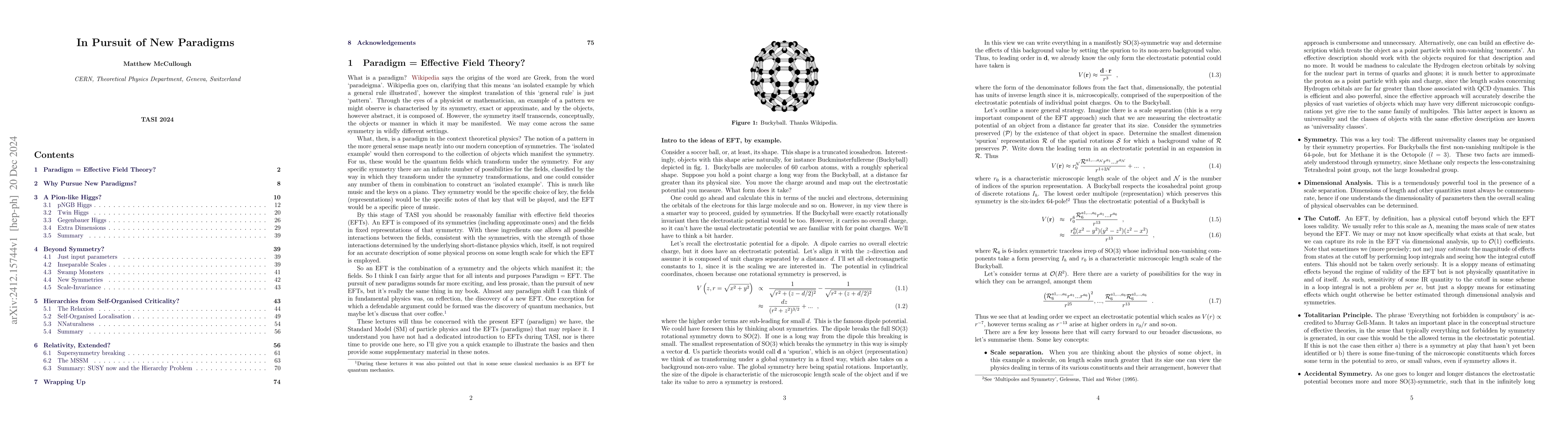 Thumbnail for In Pursuit of New Paradigms: TASI 2024