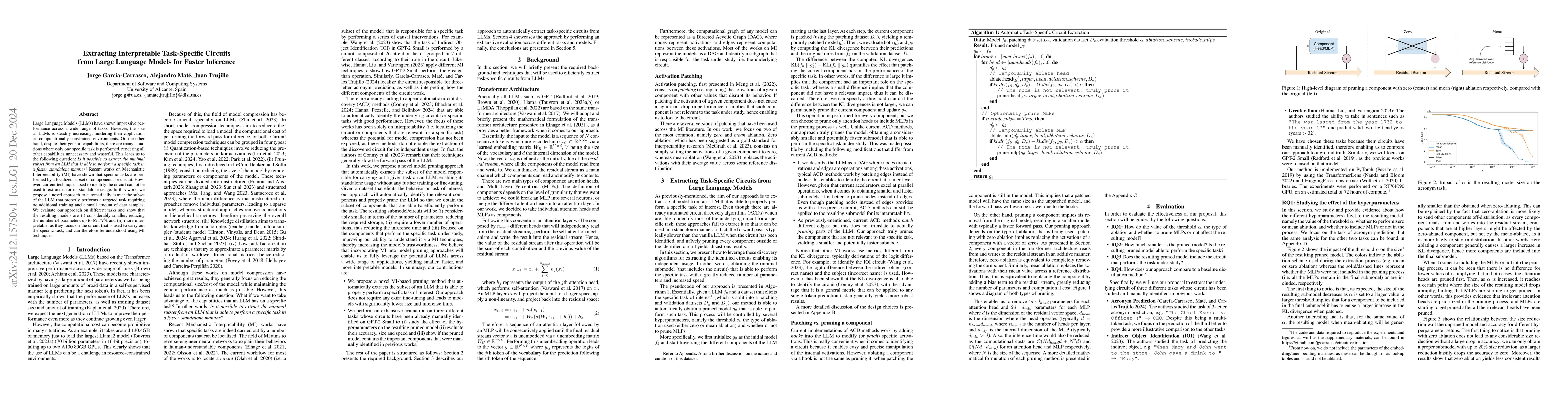 Thumbnail for Extracting Interpretable Task-Specific Circuits from Large Language
  Models for Faster Inference