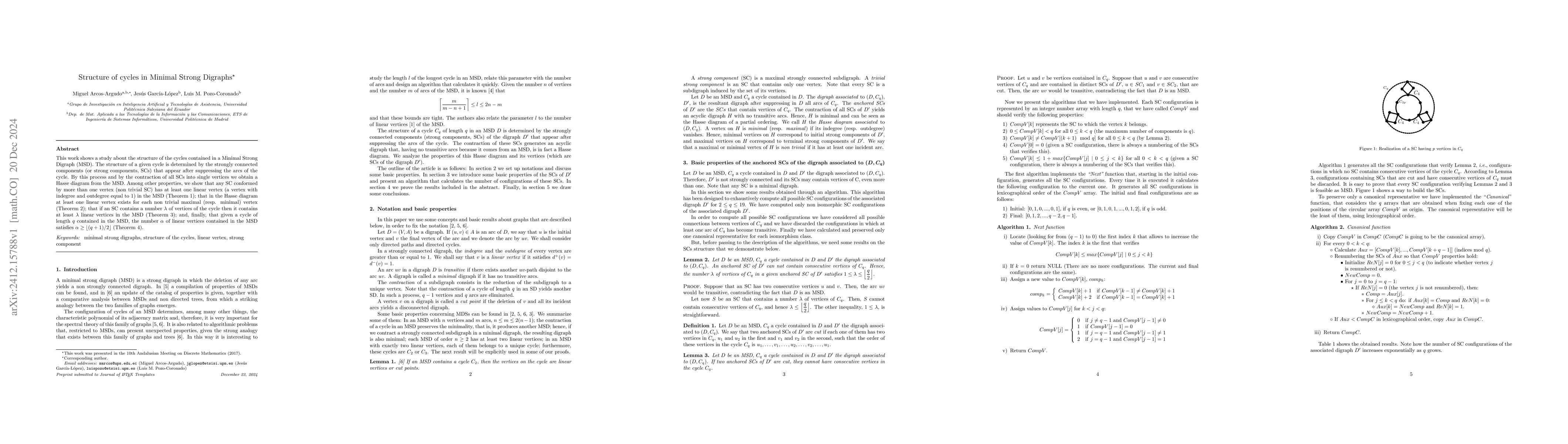 Thumbnail for Structure of cycles in Minimal Strong Digraphs