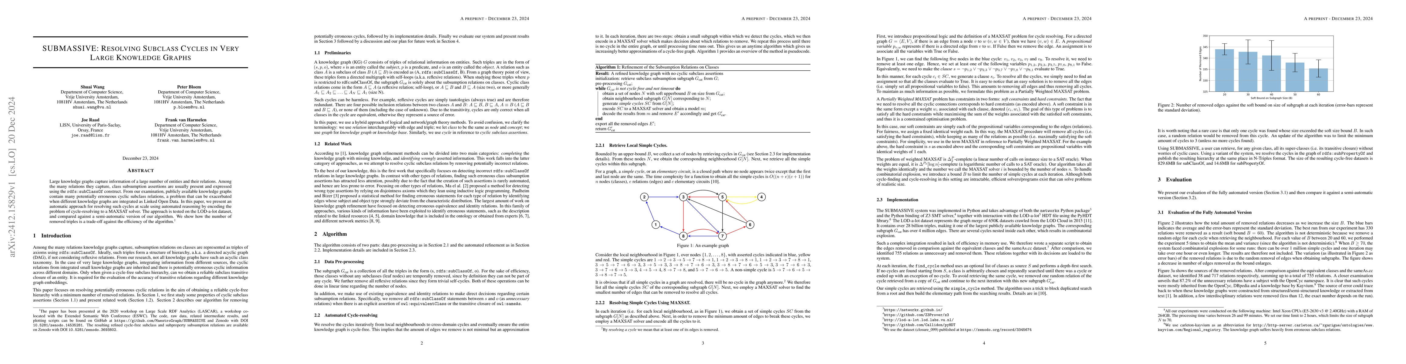 Thumbnail for SUBMASSIVE: Resolving Subclass Cycles in Very Large Knowledge Graphs