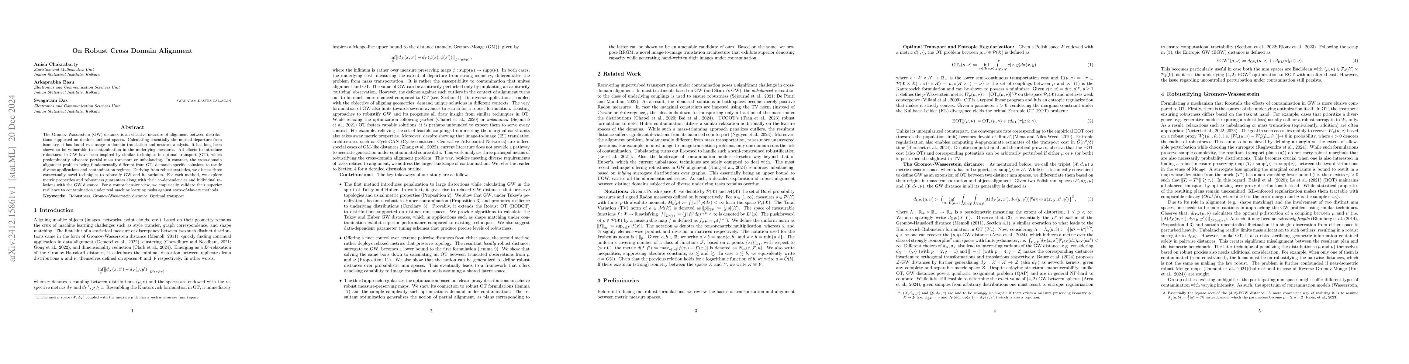 Thumbnail for On Robust Cross Domain Alignment