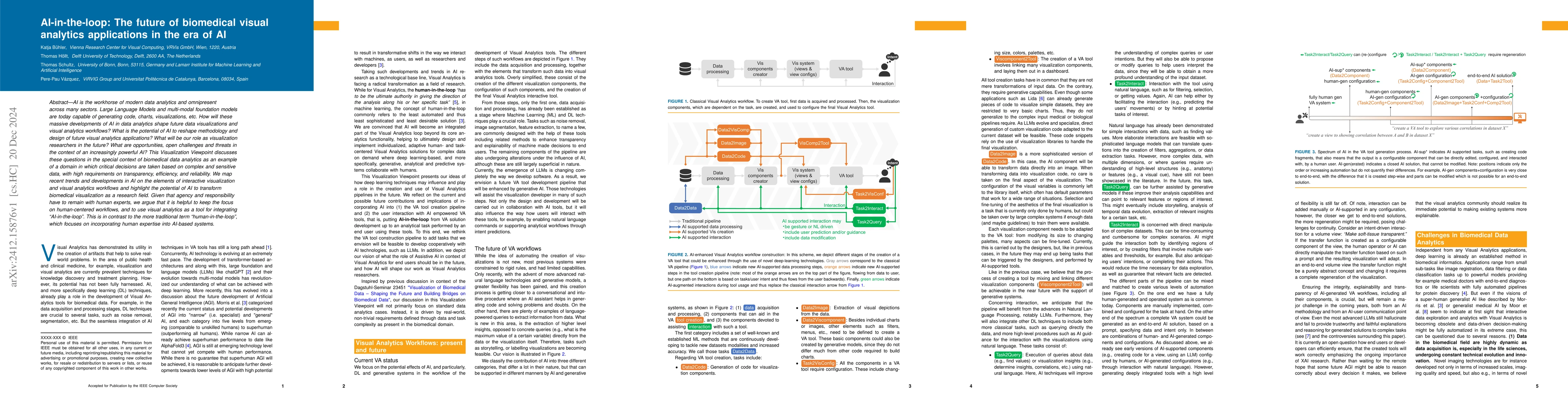 Thumbnail for AI-in-the-loop: The future of biomedical visual analytics applications
  in the era of AI