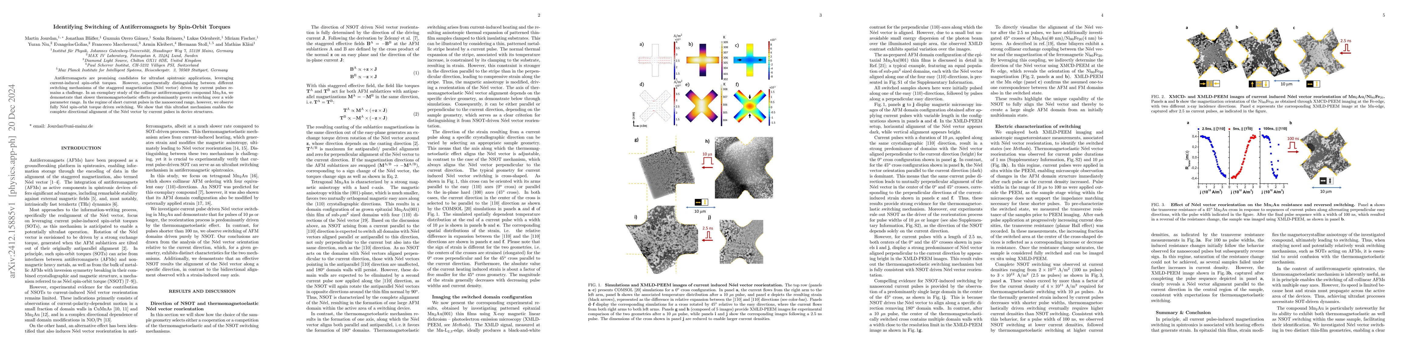 Thumbnail for Identifying Switching of Antiferromagnets by Spin-Orbit Torques