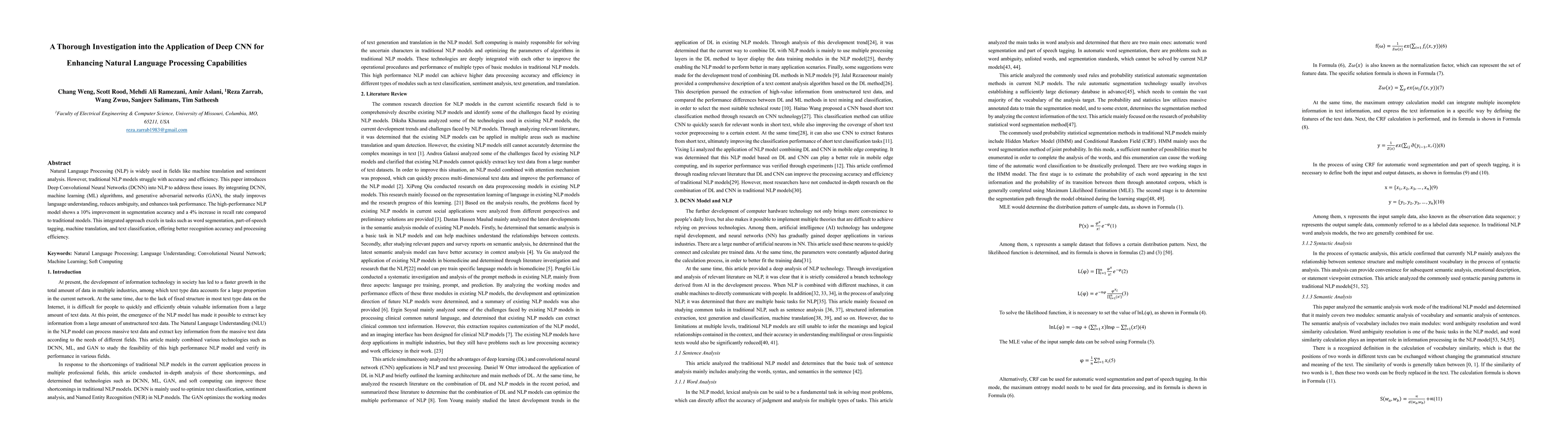 Thumbnail for A Thorough Investigation into the Application of Deep CNN for Enhancing
  Natural Language Processing Capabilities