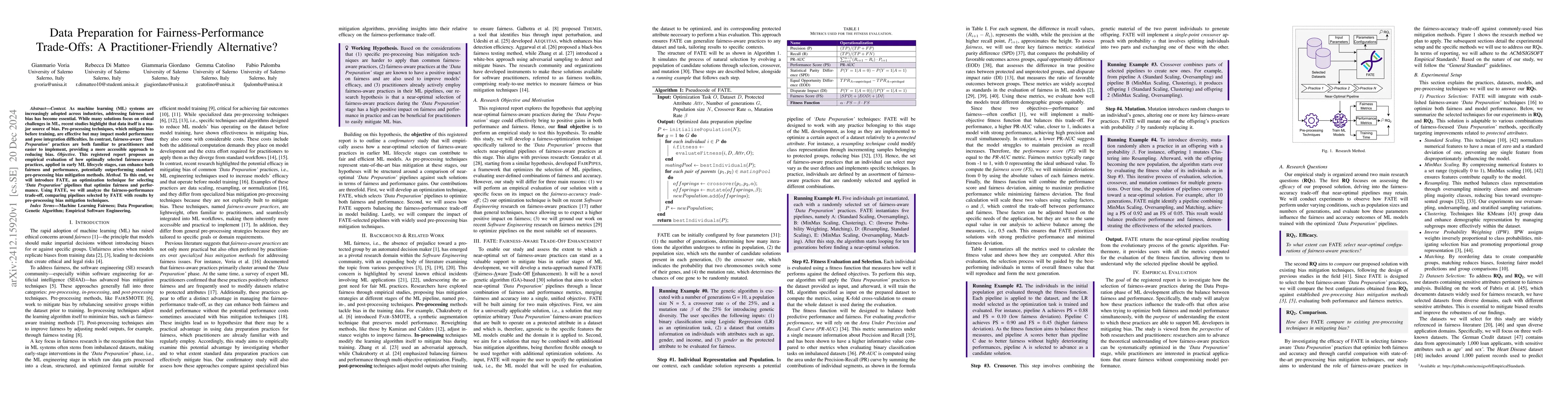 Thumbnail for Data Preparation for Fairness-Performance Trade-Offs: A
  Practitioner-Friendly Alternative?