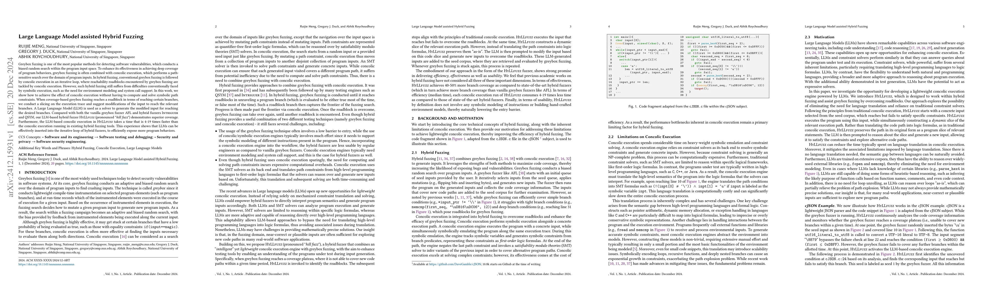 Thumbnail for Large Language Model assisted Hybrid Fuzzing