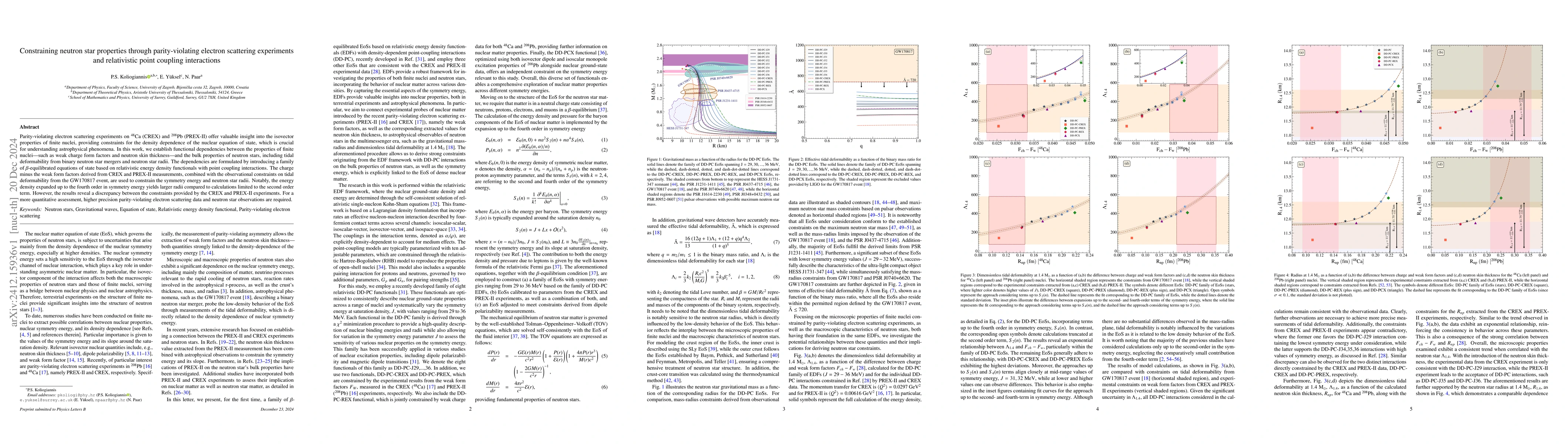 Thumbnail for Constraining neutron star properties through parity-violating electron
  scattering experiments and relativistic point coupling interactions