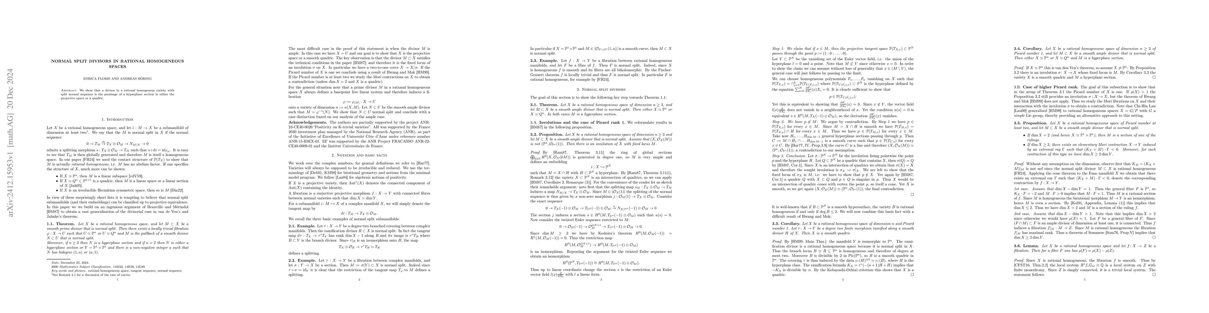 Thumbnail for Normal split divisors in rational homogeneous spaces