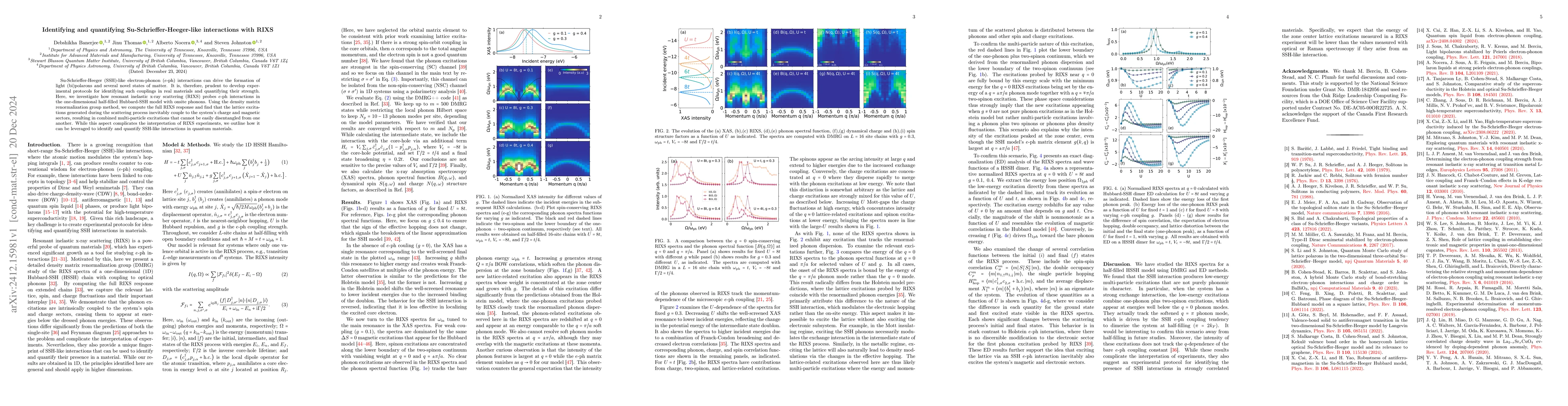 Thumbnail for Identifying and quantifying Su-Schrieffer-Heeger-like interactions with
  RIXS