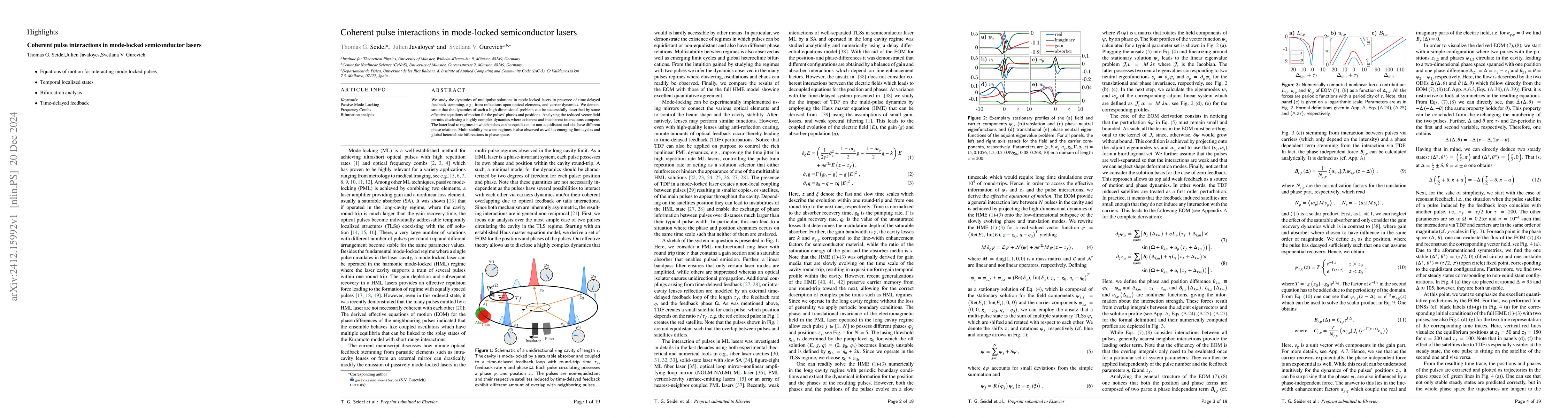 Thumbnail for Coherent pulse interactions in mode-locked semiconductor lasers