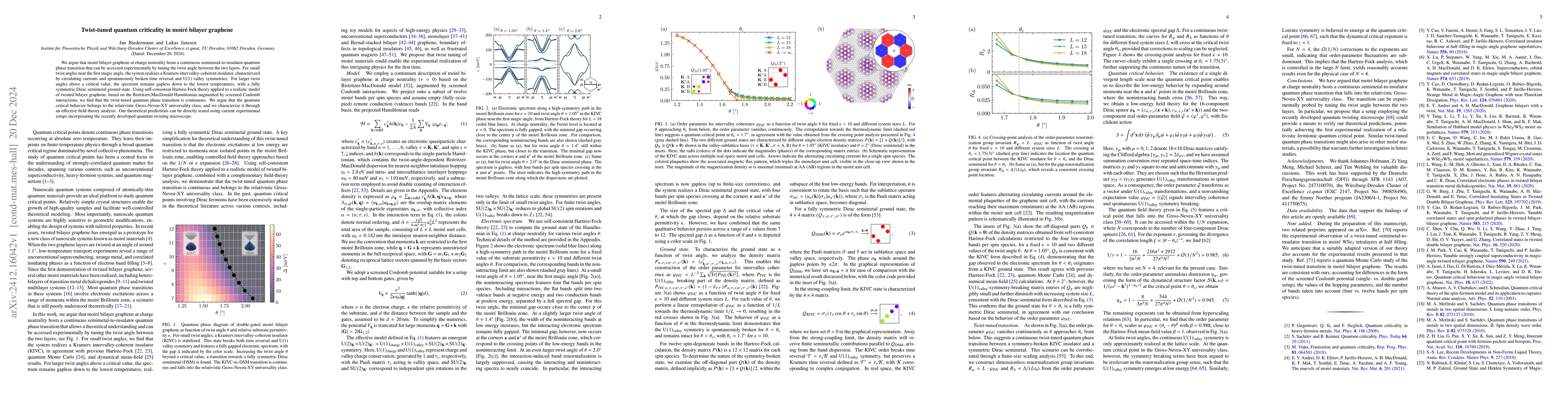 Thumbnail for Twist-tuned quantum criticality in moiré bilayer graphene