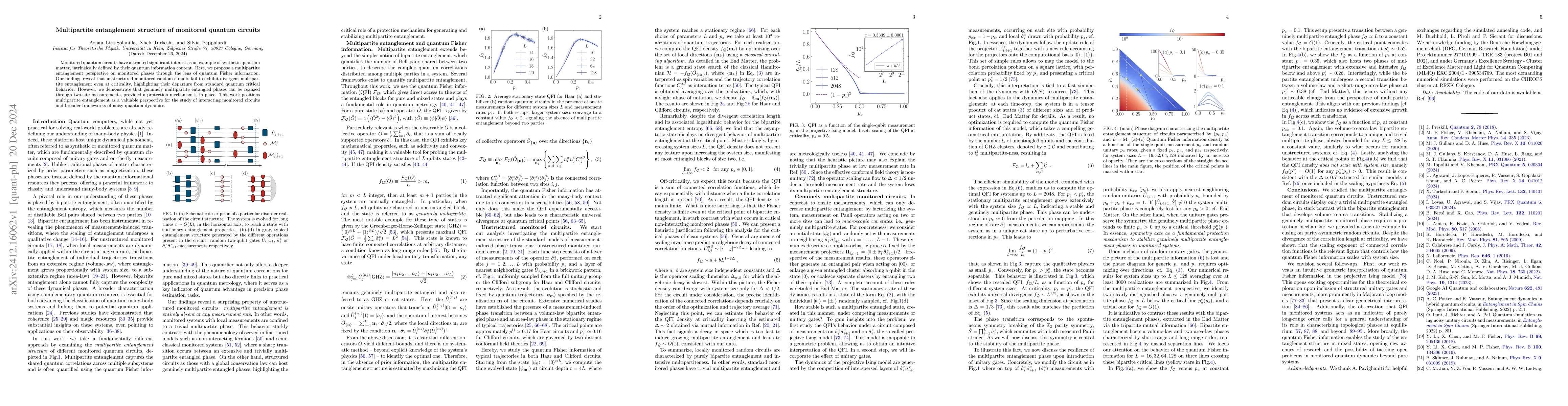 Thumbnail for Multipartite entanglement structure of monitored quantum circuits