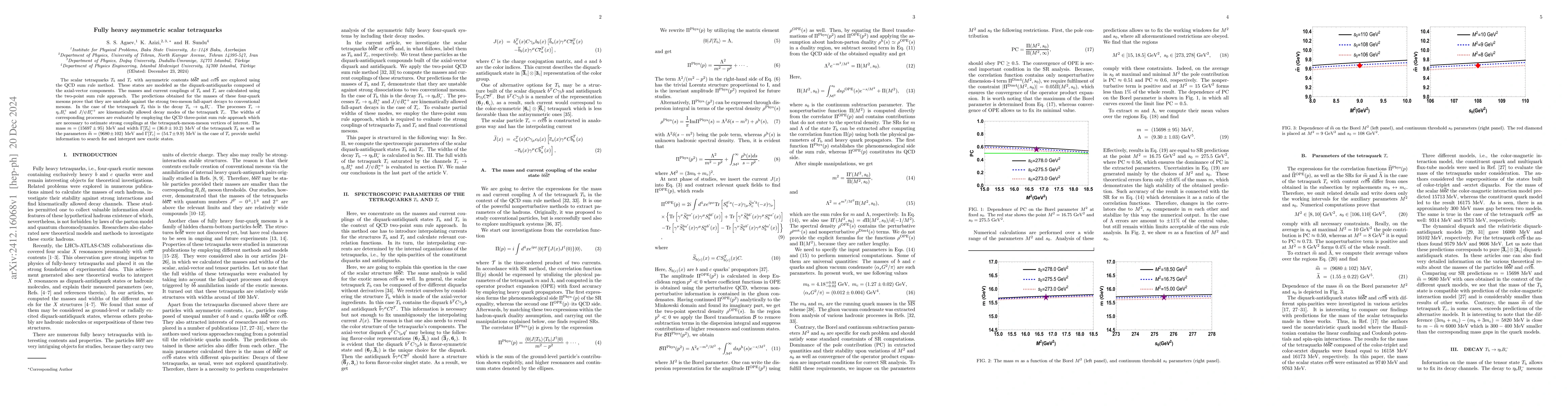 Thumbnail for Fully heavy asymmetric scalar tetraquarks