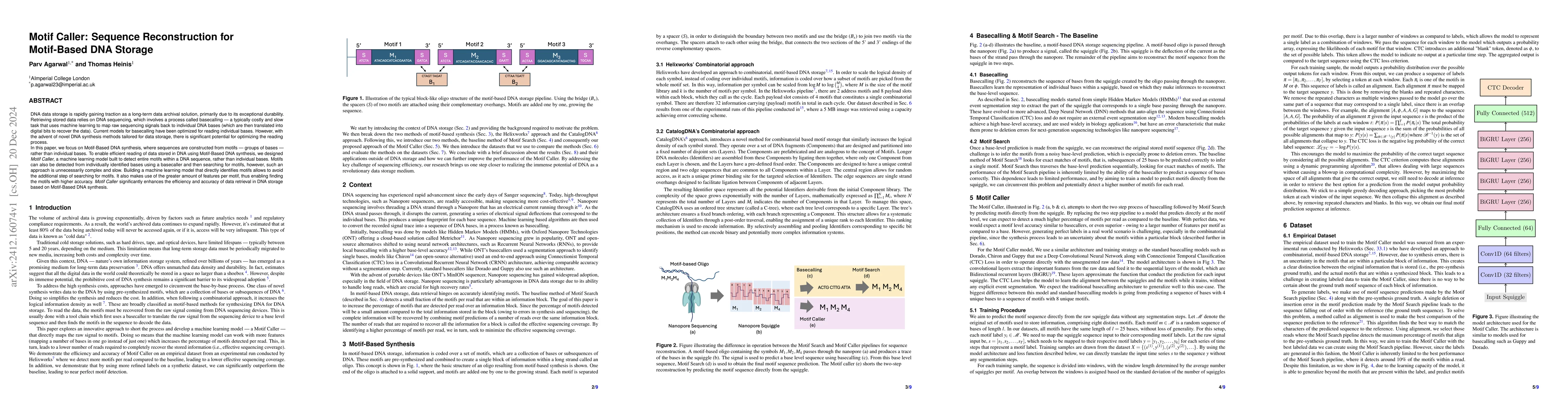 Thumbnail for Motif Caller: Sequence Reconstruction for Motif-Based DNA Storage