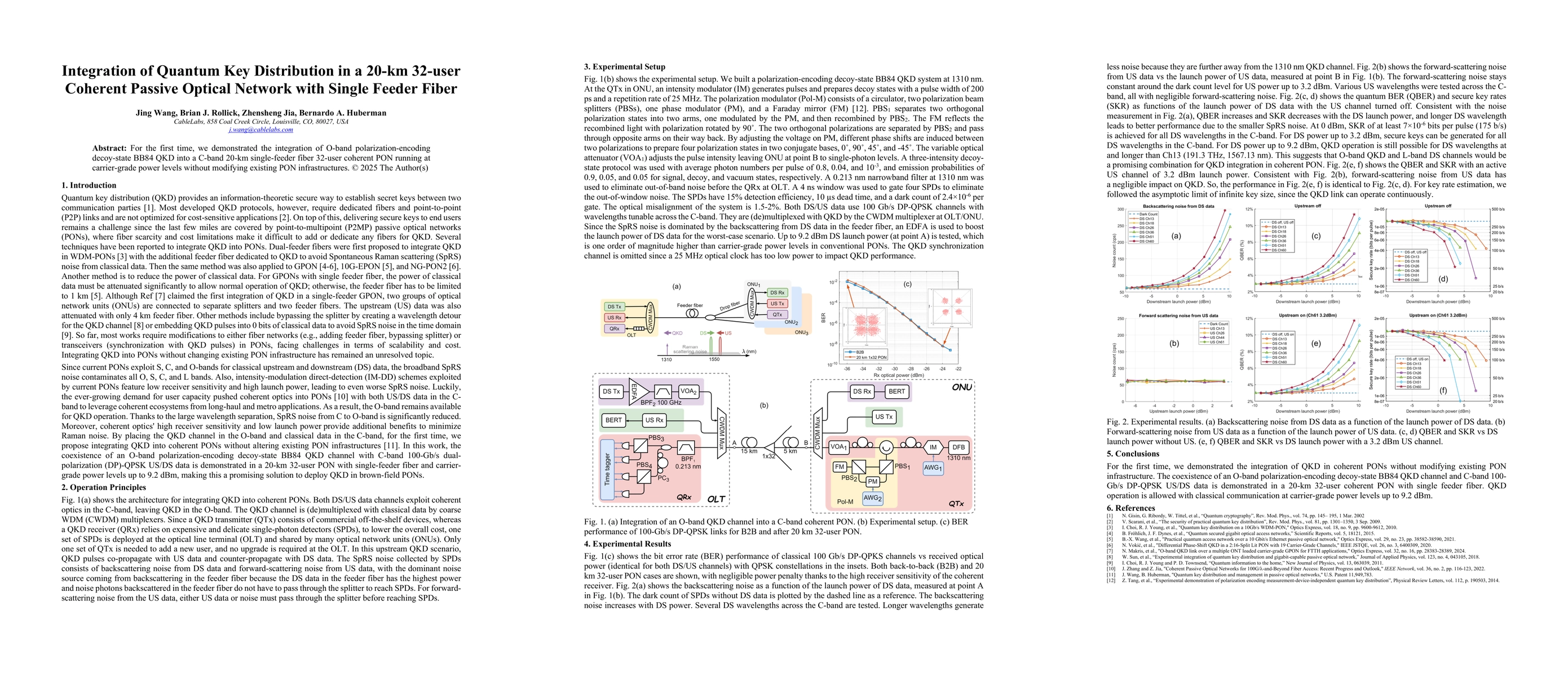 Thumbnail for Integration of Quantum Key Distribution in a 20-km 32-user Coherent
  Passive Optical Network with Single Feeder Fiber
