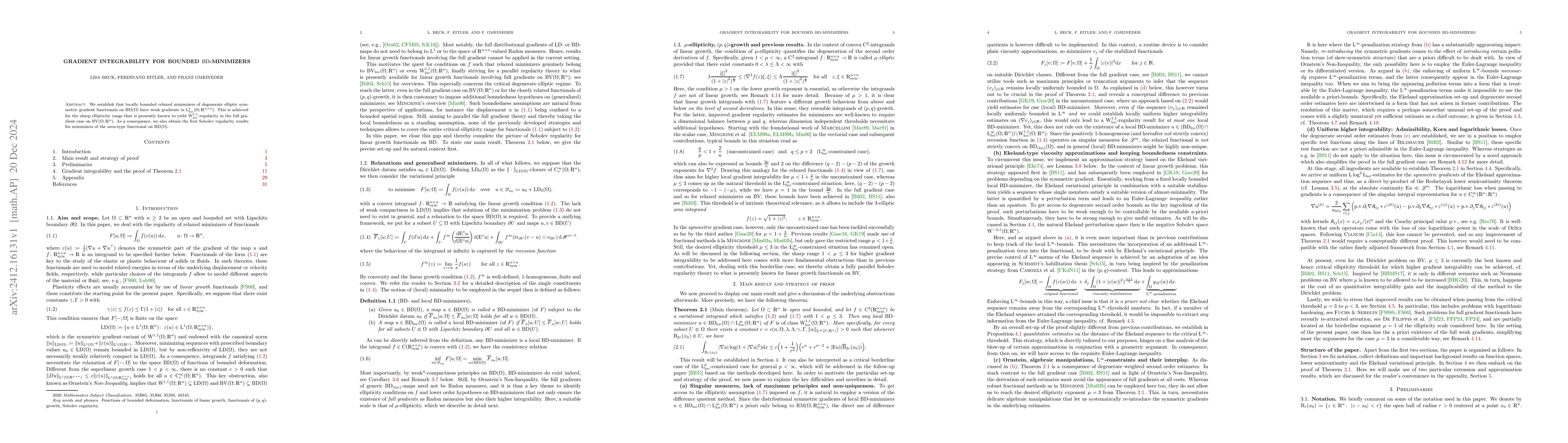 Thumbnail for Gradient integrability for bounded $\mathrm{BD}$-minimizers