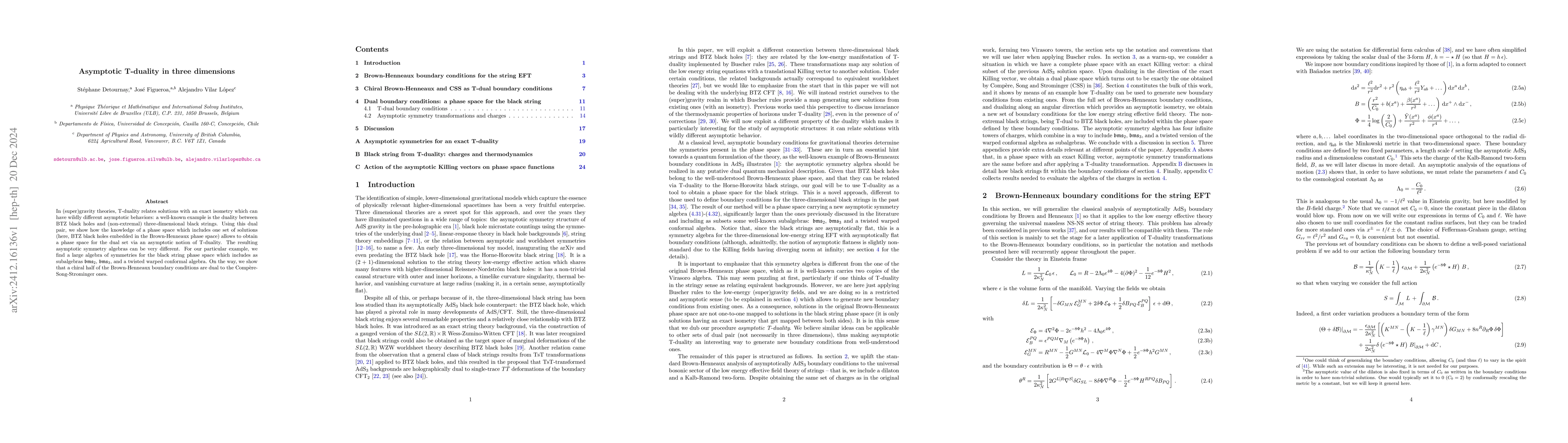 Thumbnail for Asymptotic T-duality in three dimensions