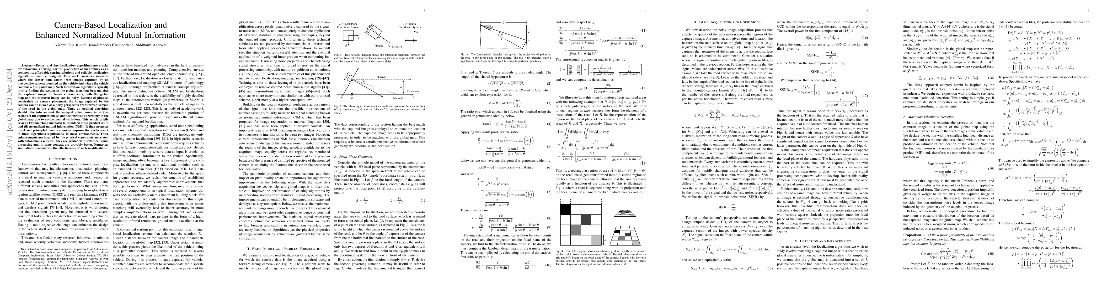 Thumbnail for Camera-Based Localization and Enhanced Normalized Mutual Information