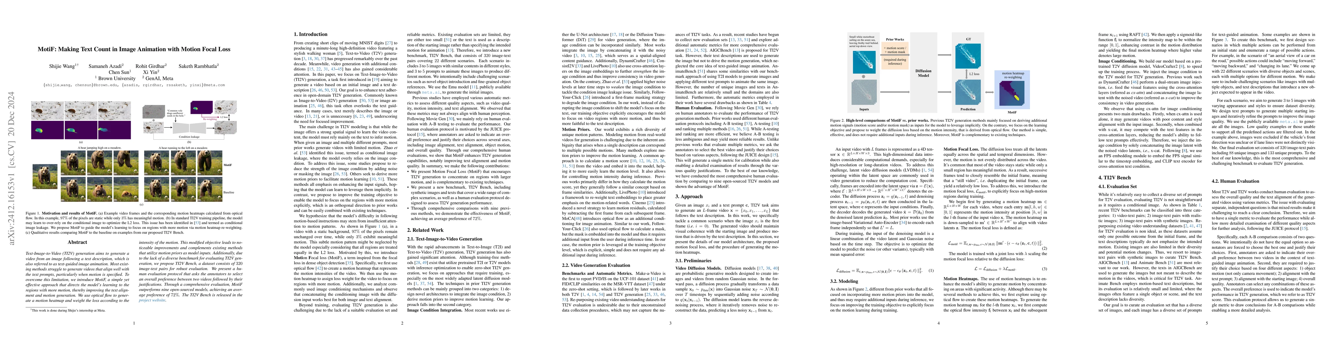 Thumbnail for MotiF: Making Text Count in Image Animation with Motion Focal Loss
