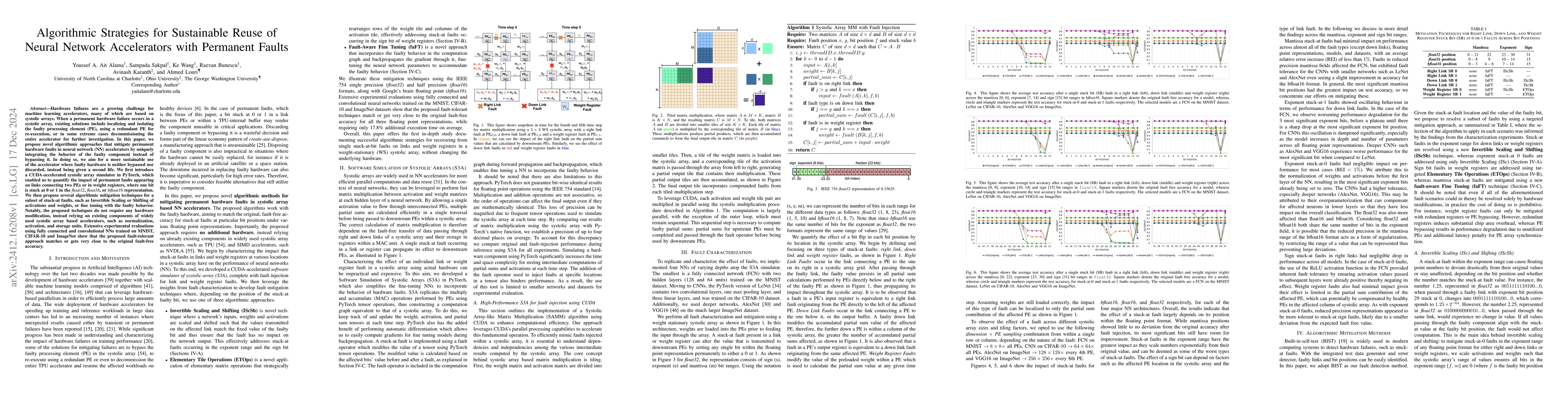 Thumbnail for Algorithmic Strategies for Sustainable Reuse of Neural Network
  Accelerators with Permanent Faults