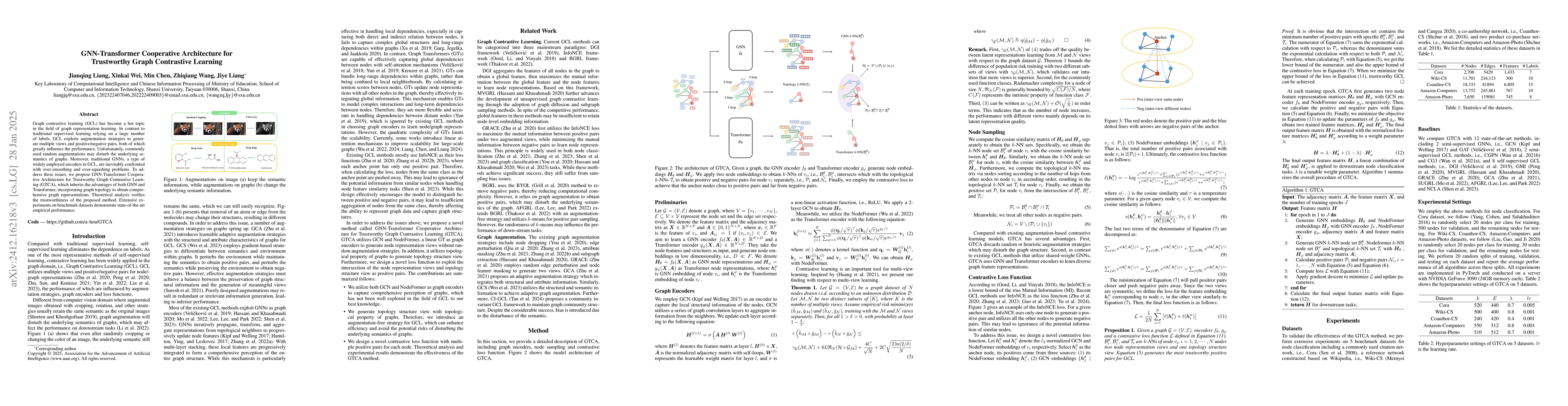 Thumbnail for GNN-Transformer Cooperative Architecture for Trustworthy Graph
  Contrastive Learning