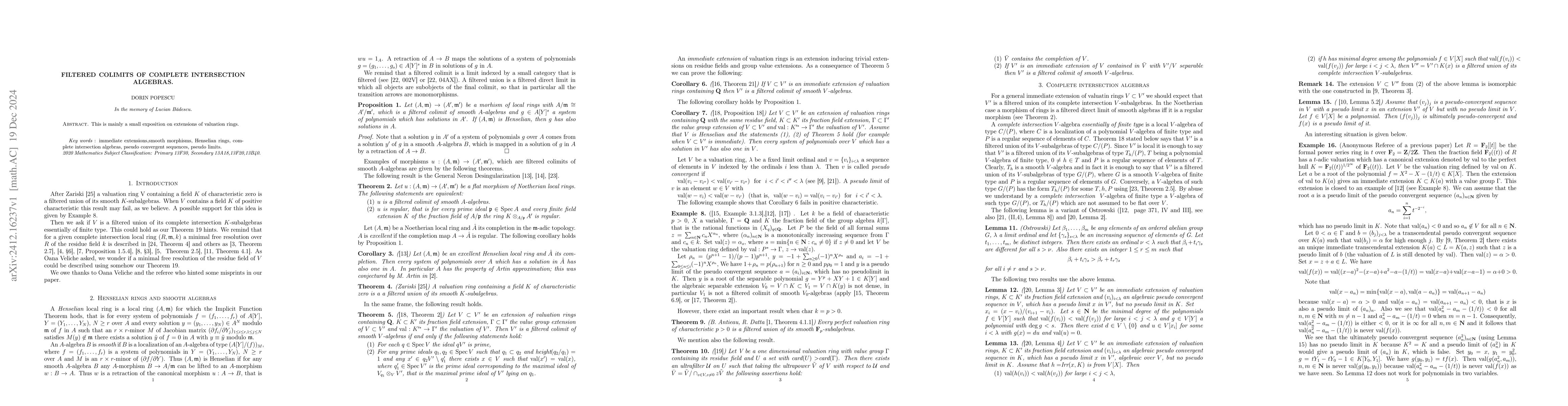 Thumbnail for Filtered colimits of complete intersection algebras