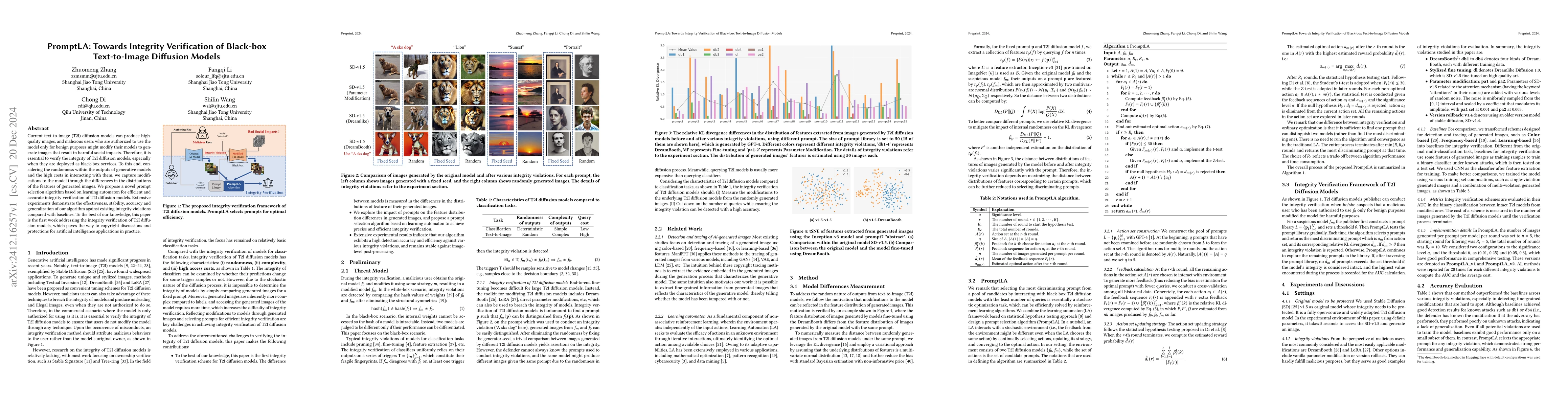 Thumbnail for PromptLA: Towards Integrity Verification of Black-box Text-to-Image
  Diffusion Models