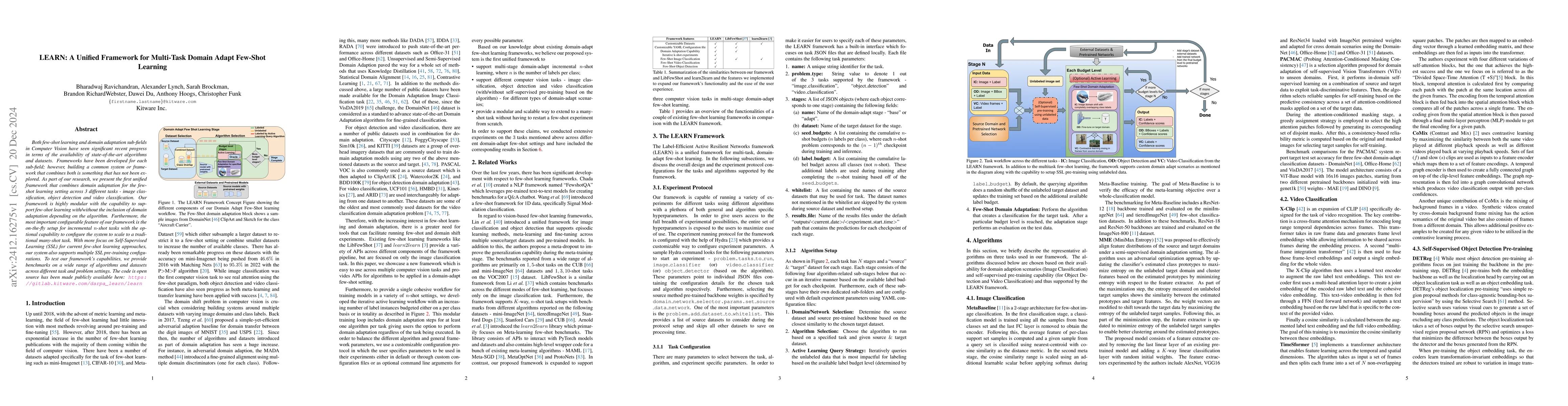 Thumbnail for LEARN: A Unified Framework for Multi-Task Domain Adapt Few-Shot Learning