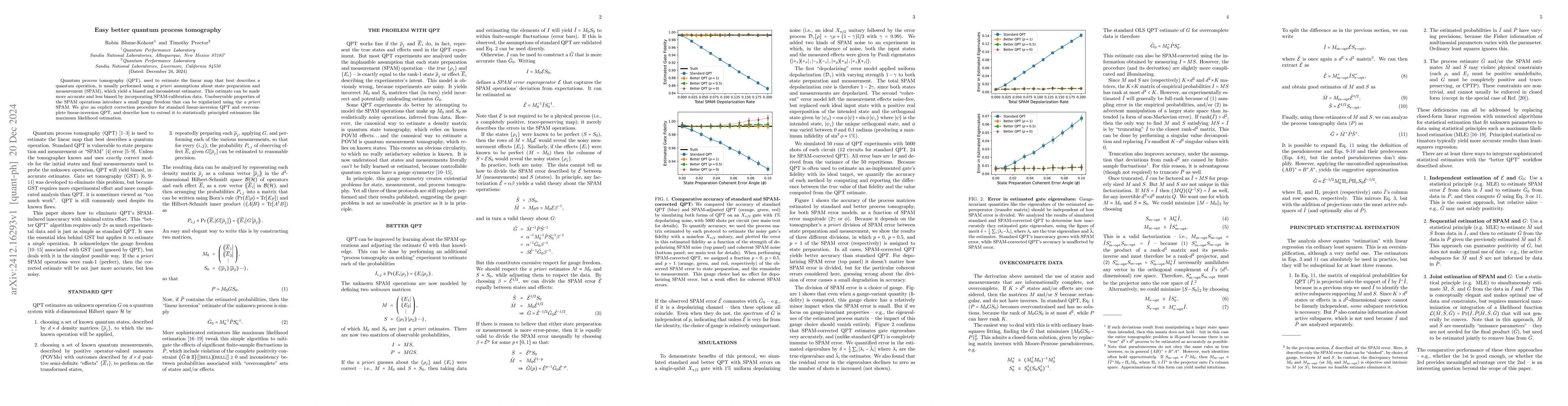 Thumbnail for Easy better quantum process tomography