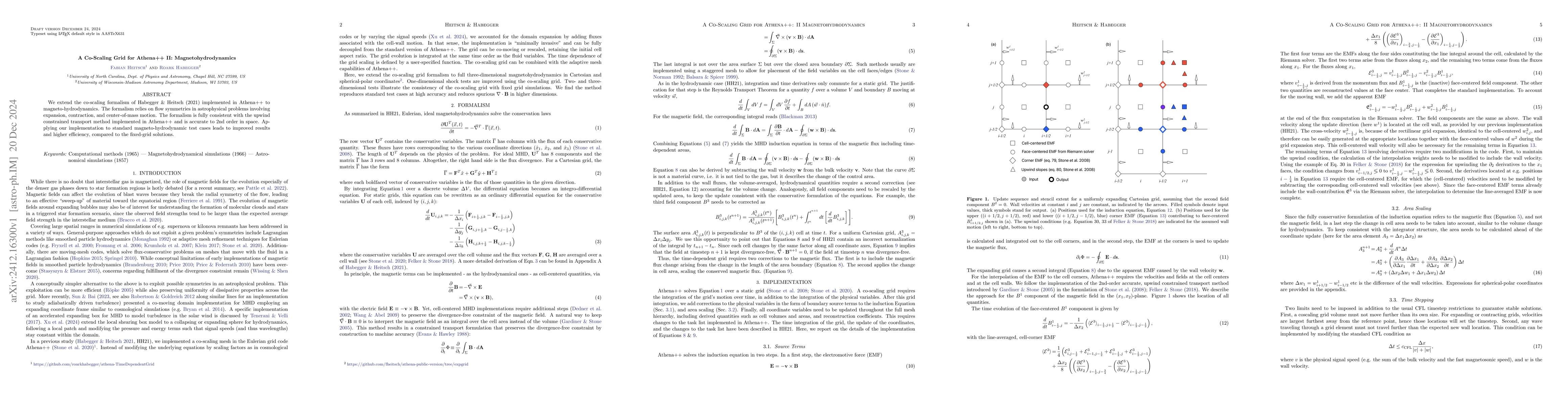 Thumbnail for A Co-Scaling Grid for Athena++ II: Magnetohydrodynamics