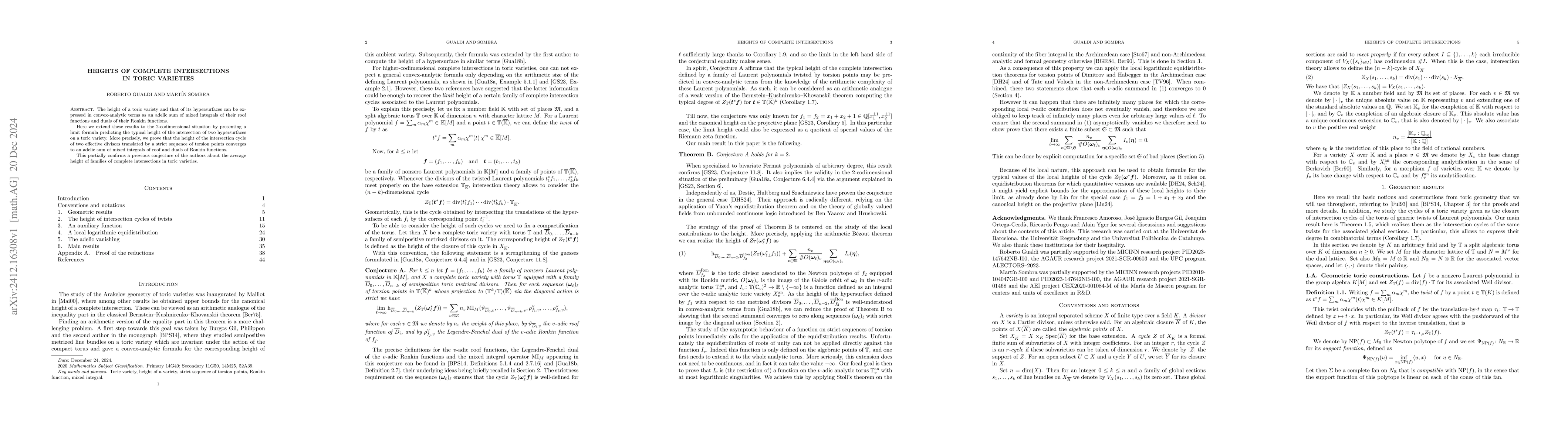 Thumbnail for Heights of complete intersections in toric varieties