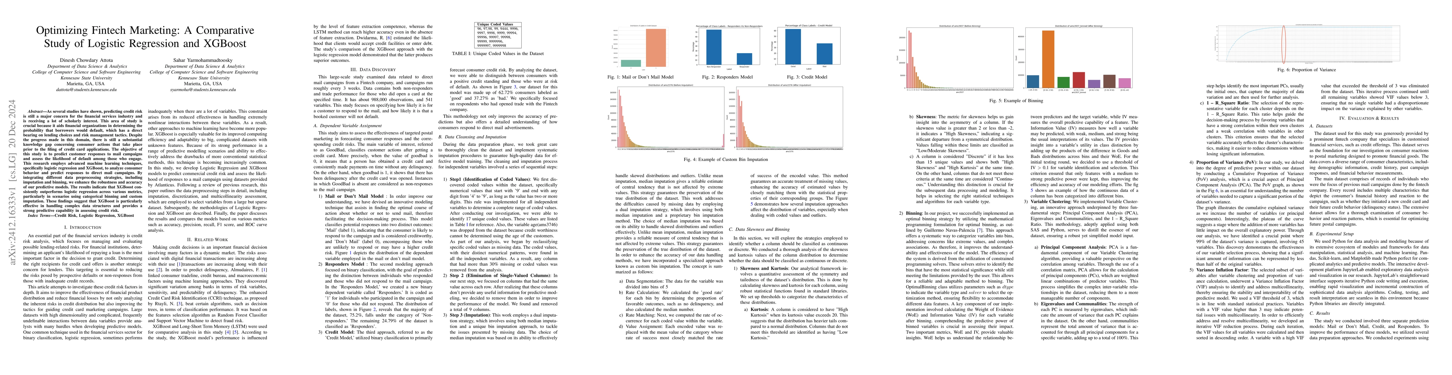 Thumbnail for Optimizing Fintech Marketing: A Comparative Study of Logistic Regression
  and XGBoost