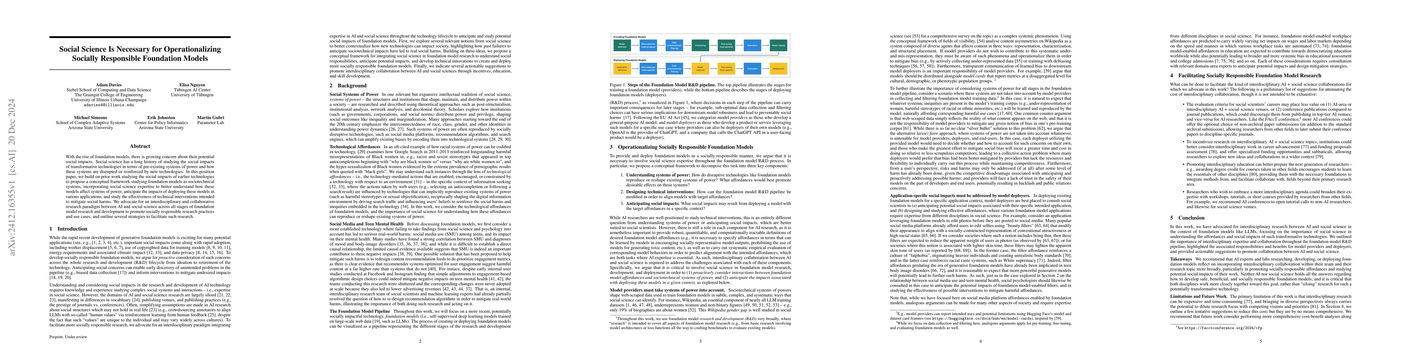 Thumbnail for Social Science Is Necessary for Operationalizing Socially Responsible
  Foundation Models