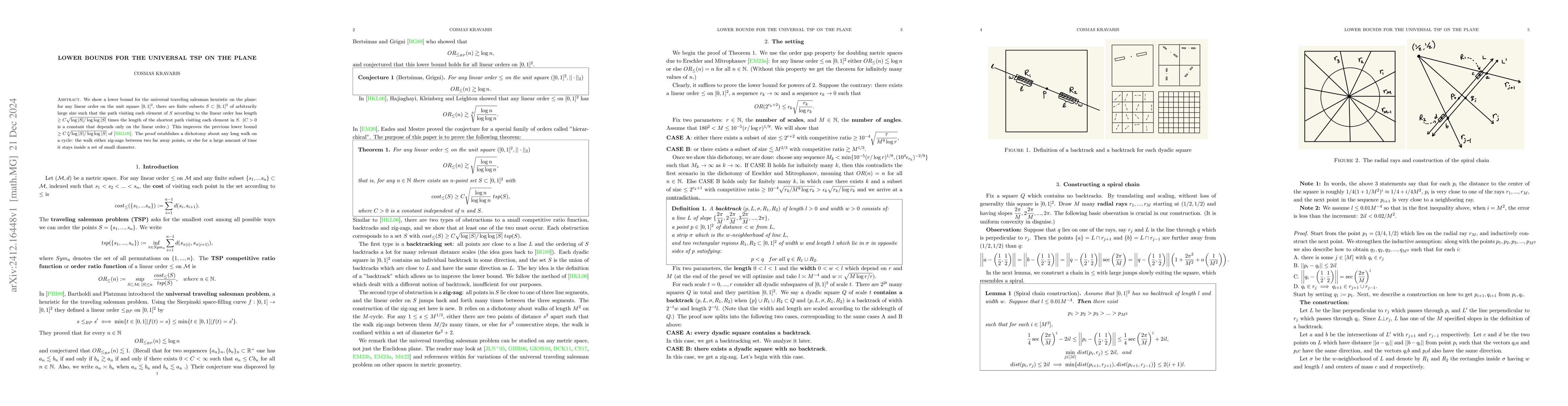 Thumbnail for Lower bounds for the universal TSP on the plane