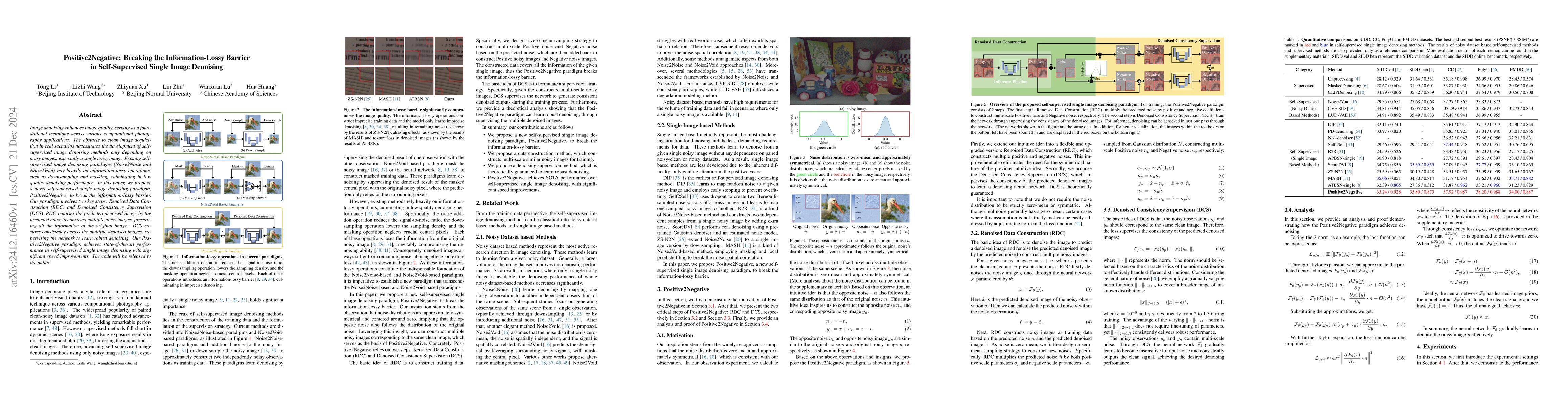 Thumbnail for Positive2Negative: Breaking the Information-Lossy Barrier in
  Self-Supervised Single Image Denoising