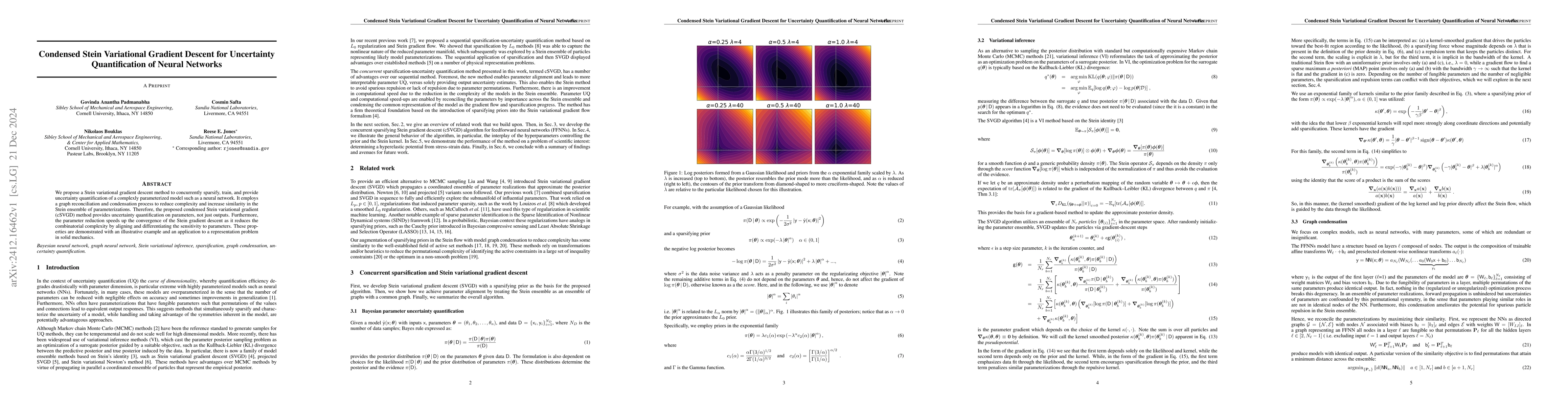 Thumbnail for Condensed Stein Variational Gradient Descent for Uncertainty
  Quantification of Neural Networks