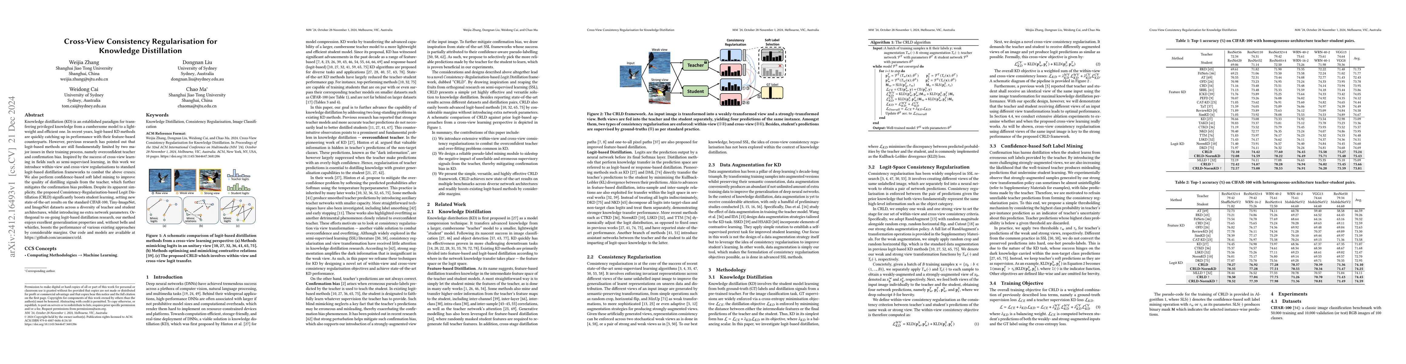 Thumbnail for Cross-View Consistency Regularisation for Knowledge Distillation